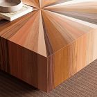 Zora Solid Mahogany Square Coffee Table (43")