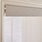 Custom Basketweave Unlined Roller Shade