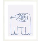 Flower Cat Framed Wall Art by Christoper David Ryan