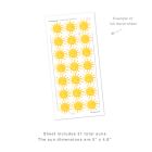 Mej Mej Mini Suns Peel &amp; Stick Wall Decals