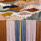 Sunwoven Blue Abstract Wall Hanging