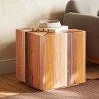 Zora Solid Mahogany Square Side Table (21.5")