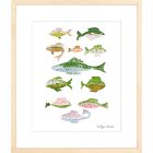 Fish School Framed Wall Art by Evelyn Henson