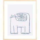 Flower Cat Framed Wall Art by Christoper David Ryan