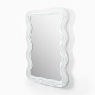 Giselle Wavy Wood Wall Mirror