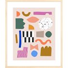 Shape Collage Framed Wall Art by Ampersand Design Studio