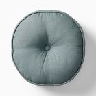 Open Box: European Linen Round 14", Ocean