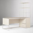 Marlowe Desk (60") &amp; Wide Shelf (30") Set