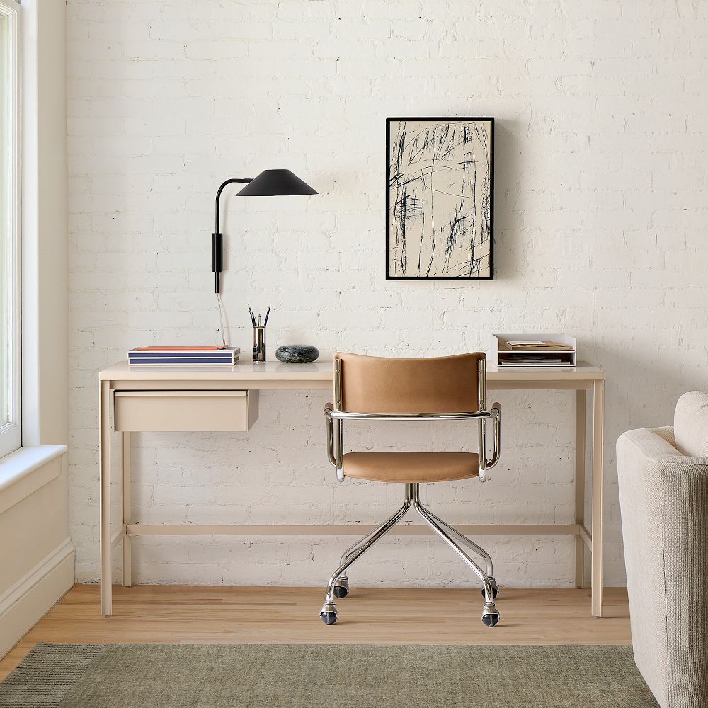 West Elm Tandem Desk & Free Standing Shelf