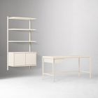Tandem Desk (60") &amp; Modular Storage Shelf Set