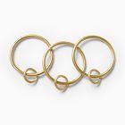 Double Loop Curtain Rings (Set of 7)
