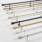 Oversized Adjustable Curtain Rod w/ Cylinder Finials