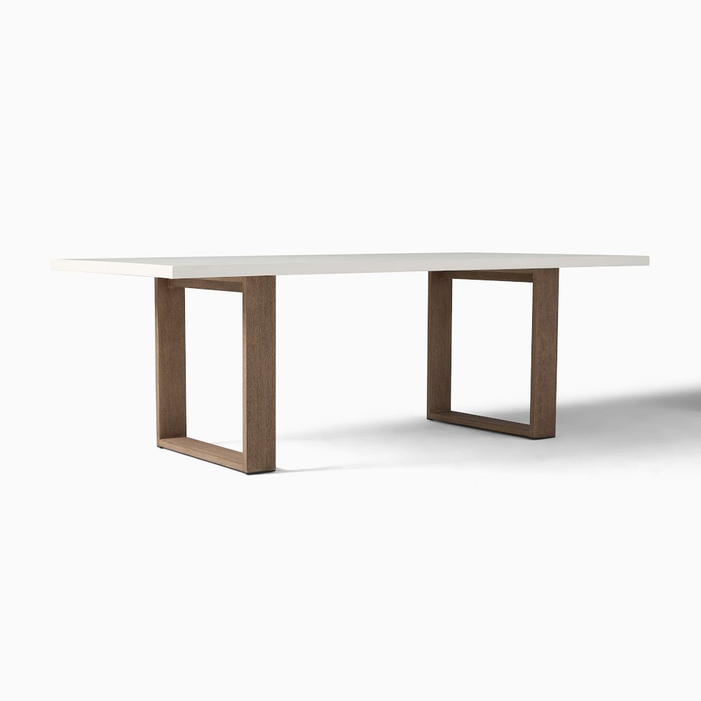 Portside Outdoor Concrete Dining Table 86"
