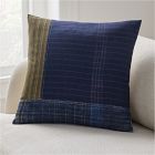 Offset Indigo Patchwork Pillow Cover
