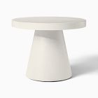 Concrete Pedestal Indoor/Outdoor Round Side Table (18")