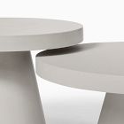 Concrete Pedestal Outdoor Nesting Coffee Tables (24"&ndash;44")