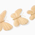 Butterfly Rattan Wall Art (Set of 3)