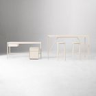 Tandem Worktable (72"), Desk (60"), File Cabinet (16") &amp; Work Stool Set