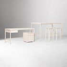 Tandem Worktable (72"), Desk (60"), File Cabinet (16") &amp; Work Stool Set