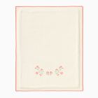 Pink Chicken Floral Baby Blanket