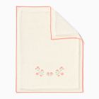 Pink Chicken Floral Baby Blanket