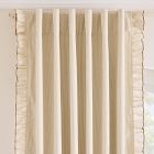 Pinstripe Ruffle Blackout Curtain