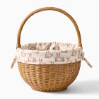 Pink Chicken Woven Easter Basket w/ Liner