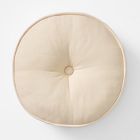 European Flax Linen Round Pillow
