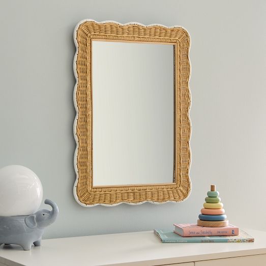 Squiggle Framed Wall Mirror (36