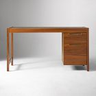 Hughes Desk with File Cabinet (56") &amp; Open/Closed Storage Cabinet (66") Set
