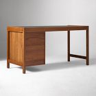 Hughes Desk with File Cabinet (56") &amp; Open/Closed Storage Cabinet (66") Set