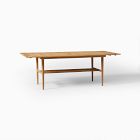 Baycrest Extendible Dining Table 84"-100", Rectangle, Teak Wood, Natural