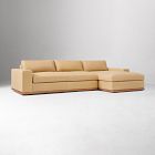 Ethan Leather 2-Piece Chaise Sectional (120")