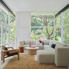 Stacked Shapes Shag Wool Rug