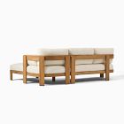 Monterey Outdoor Teak 2-Piece Chaise Sectional, Lounge Chair &amp; Kos Coffee Table (36") Set