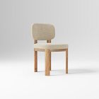 Open Box: Anton Dining Chair - Performance Yarn Dyed Linen Weave Sand, Burnt Wax
