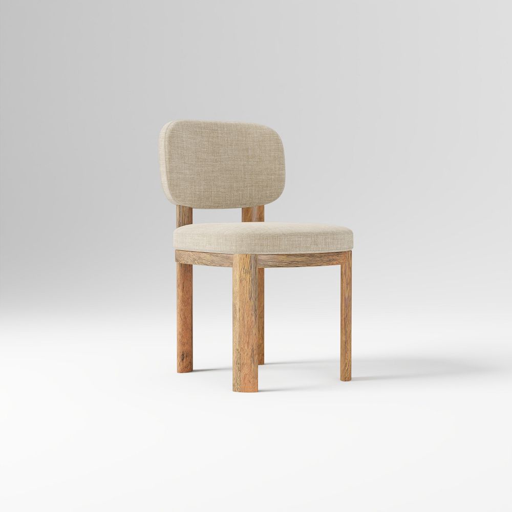 Open Box Anton Dining Chair Sand Burnt Wax | West Elm