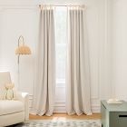 Cotton Tie-Top Blackout Curtain