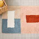 Organic Colourblock Bath Mat