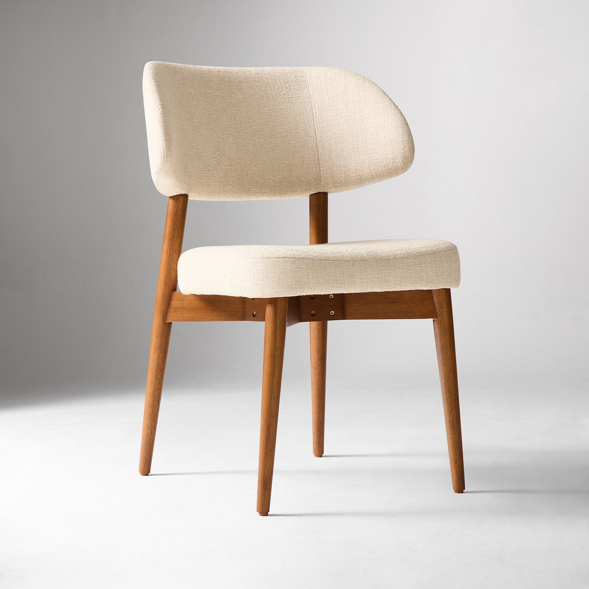Hyde Dining Chair - Deco Weave, Sand, Cool Walnut