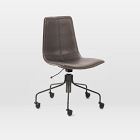Slope Leather Swivel Office Chair
