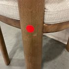 Open Box: Anton Dining Chair - Performance Yarn Dyed Linen Weave Sand, Burnt Wax