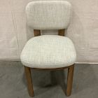 Open Box: Anton Dining Chair - Performance Yarn Dyed Linen Weave Sand, Burnt Wax