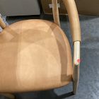 Open Box: Irvine Leather Dining Chair - Ludlow Leather Sesame, Blonde