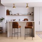 Jack Metal Frame Leather Bar &amp; Counter Stools