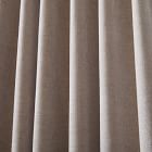 Worn Velvet Curtain - Frost Grey