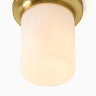 Weston Fluted Glass Flush Mount (5")