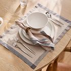 Contrast Border Linen Placemats
