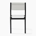 Portside Aluminum Outdoor Textilene Stacking Dining Chair (Set of 2)