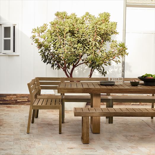 West Elm Outdoor Portside Corner Banq...